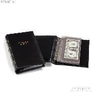 Currency Album for 20 Modern Notes by Lighthouse Small 3-Ring Binder w/ 20 Pages