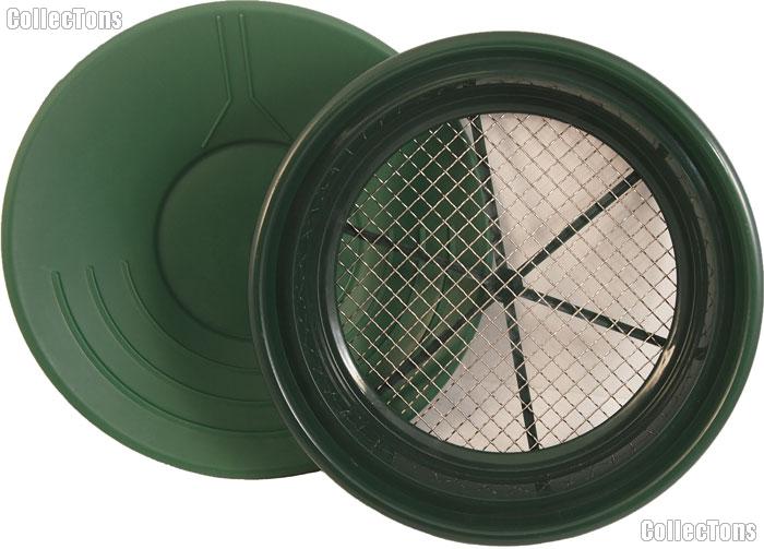 14" Gold Pan & 1/2" Gold Sifter Set Equipment for Prospecting