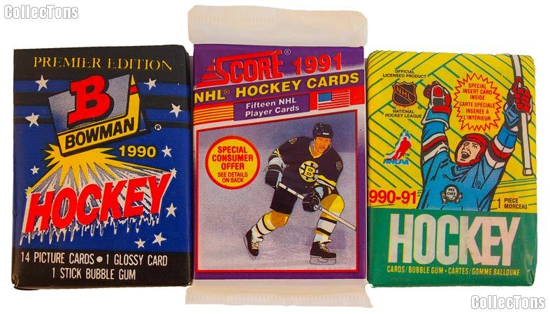 Hockey Cards NHL 3 Different Sealed Packs of Trading Cards