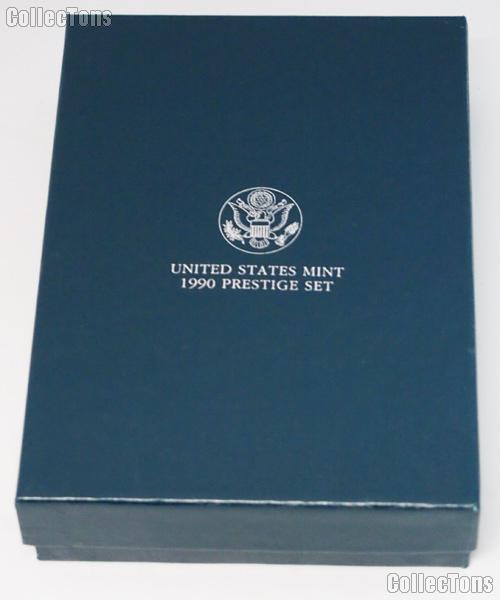 1990 PRESTIGE PROOF SET Deluxe OGP Replacement Box and COA