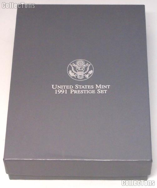 1991 PRESTIGE PROOF SET Deluxe OGP Replacement Box and COA