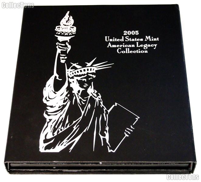 2005 American Legacy Collection Proof Set OGP Replacement Box and COA