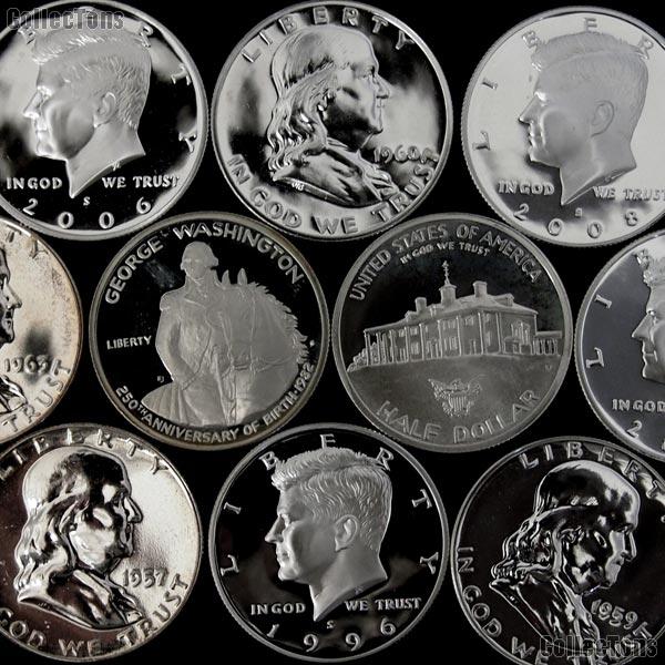 90% US PROOF Silver Half Dollar Mixed Pick