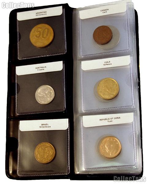World Coin Starter Set with 24 Coins from 24 Different Countries in Coin Wallet