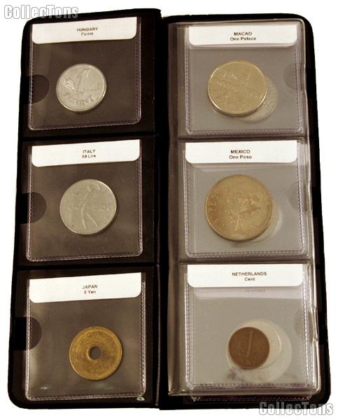 World Coin Starter Set with 12 Coins from 12 Different Countries (Set #2 H - Z) in Coin Wallet