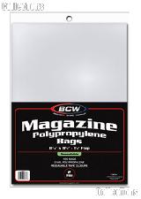 Magazine Storage Bags Re-sealable by BCW Pack of 100 Polypropylene Resealable Magazine Bags