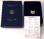 2003 American Eagle Gold Bullion 4-Coin Proof Set OGP Replacement Box and COA