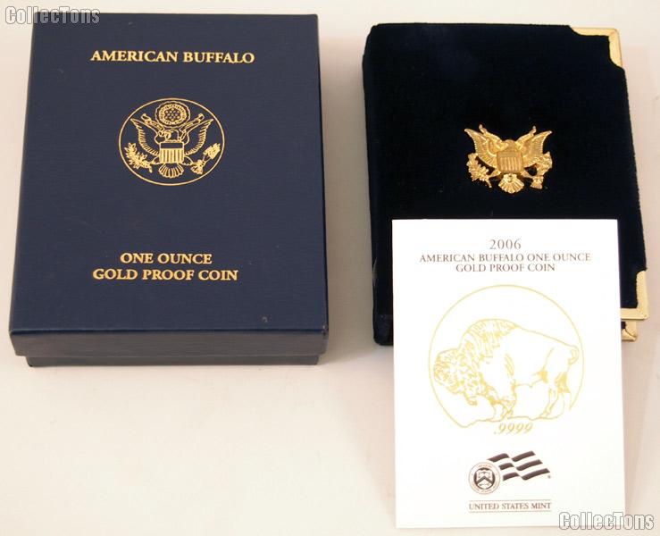 2006 American Buffalo 1oz Proof $50 Gold Coin OGP Replacement Box and COA