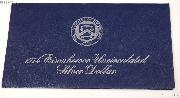 1974 Blue Eisenhower Ike Uncirculated Silver Dollar OGP Replacement Envelope