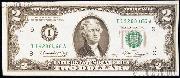 Two Dollar Bill Green Seal FRN Series 1976 US Currency CU Crisp Uncirculated