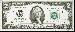 Two Dollar Bill Green Seal FRN Series 2003 US Currency CU Crisp Uncirculated