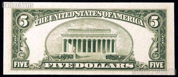 Five Dollar Bill Green Seal FRN Series 1950 US Currency CU Crisp Uncirculated