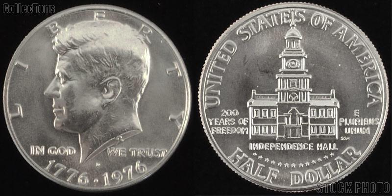 1976 Kennedy BICENTENNIAL Clad Half Dollar One Coin Brilliant Uncirculated Condition