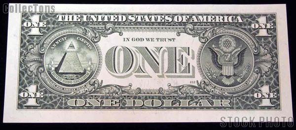 One Dollar Bill Green Seal FRN STAR NOTE Series 1995 US Currency CU Crisp Uncirculated