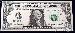 One Dollar Bill Green Seal FRN STAR NOTE Series 1999 US Currency CU Crisp Uncirculated