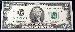 Two Dollar Bill Green Seal FRN Series 1995 US Currency CU Crisp Uncirculated