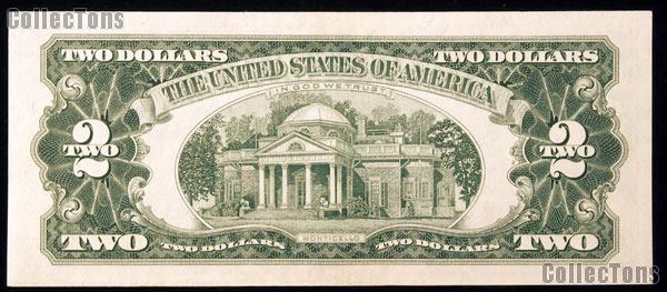 Two Dollar Bill Red Seal Series 1963 US Currency AU/CU Condition