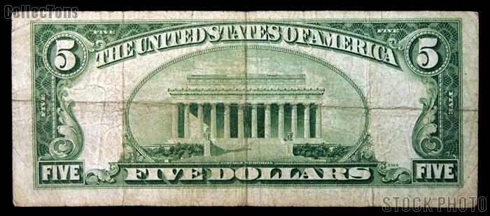 Five Dollar Bill Red Seal STAR NOTE Series 1953 US Currency
