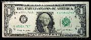 One Dollar Bill Federal Reserve Note Series 1963B BARR NOTE US Currency Good or Better