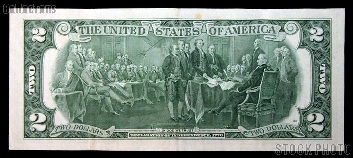 Two Dollar Bill Green Seal FRN STAR NOTE Series 1976 US Currency Good or Better