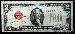 Two Dollar Bill Red Seal STAR NOTE Series 1928 US Currency Good or Better