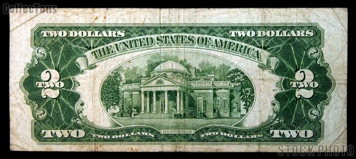 Two Dollar Bill Red Seal STAR NOTE Series 1928 US Currency Good or Better