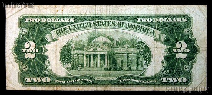Two Dollar Bill Red Seal STAR NOTE Series 1928 US Currency Good or Better