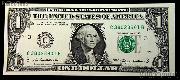 One Dollar Bill Federal Reserve Note FRN Series 2009 US Currency CU Crisp Uncirculated