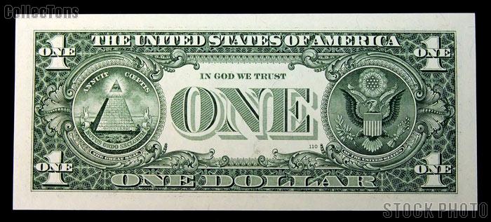 One Dollar Bill Federal Reserve Note FRN Series 2006 US Currency CU Crisp Uncirculated