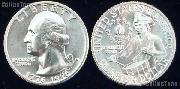 1976 Washington BICENTENNIAL Quarter One Coin Brilliant Uncirculated Condition