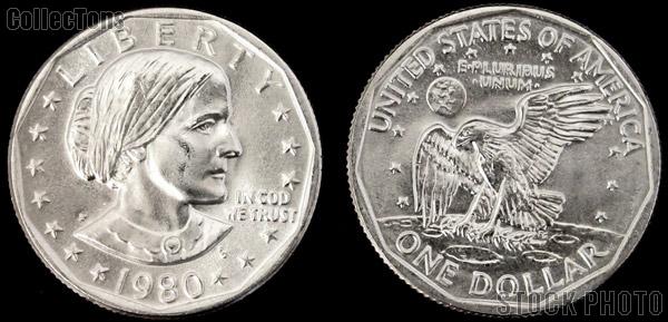 Susan B Anthony Dollars SBA (1979-1999) 3 Different Coin Lot Brilliant Uncirculated Condition