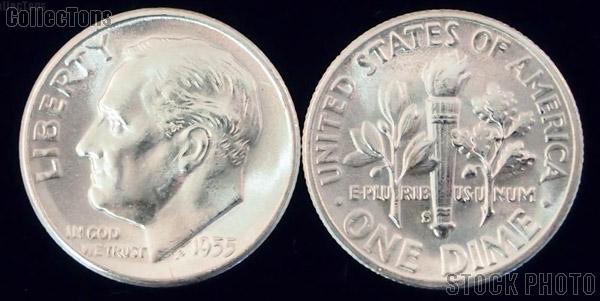 Roosevelt Silver Dime (1946-1964) One Coin Brilliant Uncirculated Condition