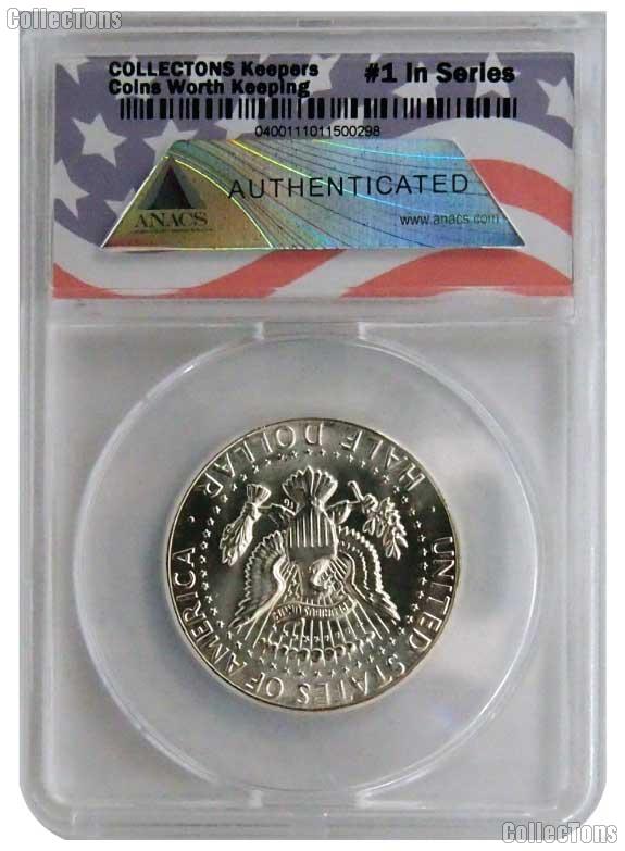 CollecTons Keepers #1: 1970-D Kennedy Silver Half Dollar Certified in Exclusive ANACS Brilliant Uncirculated Holder