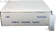 Coin Tube for NICKELS by Numis Square Plastic Coin Tube for 40 Nickels