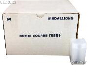 Coin Tube for MEDALLIONS by Numis Square Plastic Coin Tube for 20 1oz Silver Rounds