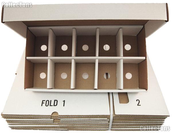 Trading Card SORTING Storage Boxes BUNDLE of 25 by BCW 10 Compartment Cardboard Storage Boxes