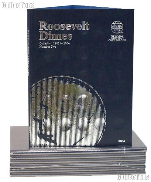 Whitman Roosevelt Dimes Folder  1965-2004 #9034