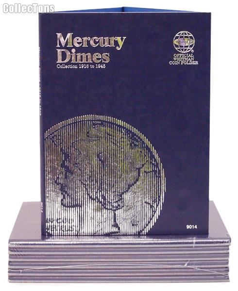 Whitman Mercury Dimes 1916-1945 Folder 9014
