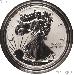 2013-W American Silver Eagle REVERSE PROOF Coin from US Mint Set in Capsule