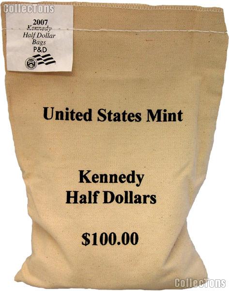 2007-D BU Kennedy Half Dollar Roll - 20 Coins