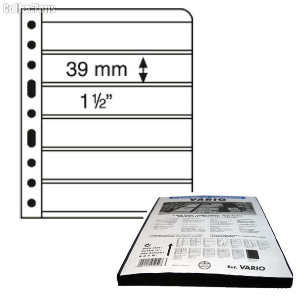 Lighthouse VARIO 6S Stamp Stock Pages-100 Pages