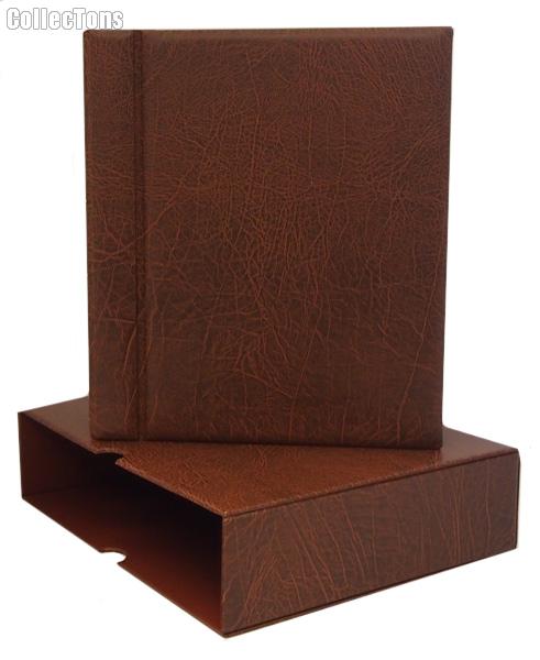 Lighthouse Vario-G Binder and Slipcase in Brown 4-Ring