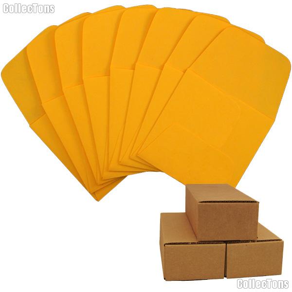 500 2x2 Gold Paper Coin Envelopes