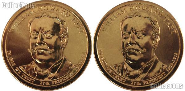 2013 P & D William Howard Taft Presidential Dollar GEM BU 2013 Taft Dollars