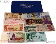 World Currency Starter Set with 10 Bills from 10 Different Countries in Currency Wallet