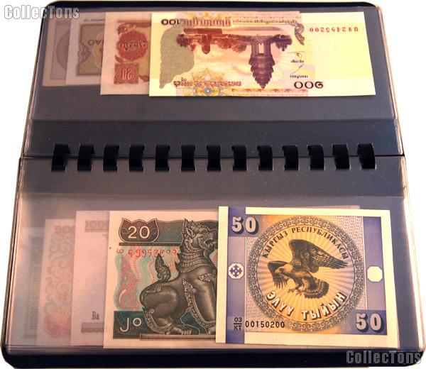 World Currency Starter Set with 10 Bills from 10 Different Countries in Currency Wallet