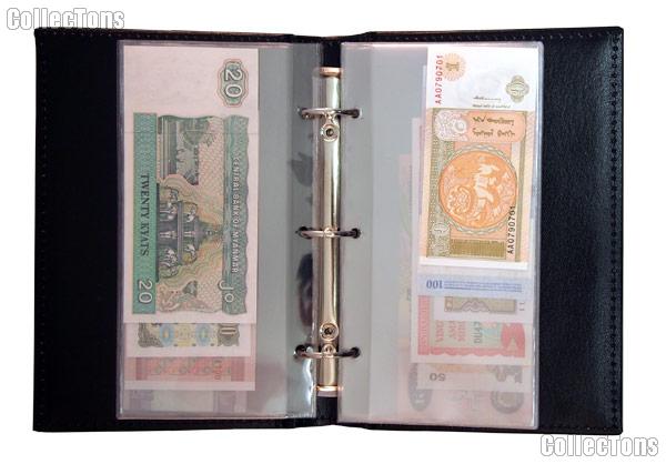 World Currency Starter Set with 20 Bills from 20 Different Countries in Expandable Album