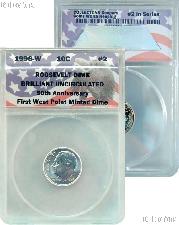 CollecTons Keepers #2: 1996-W Roosevelt Dime Certified in Exclusive ANACS Brilliant Uncirculated Holder