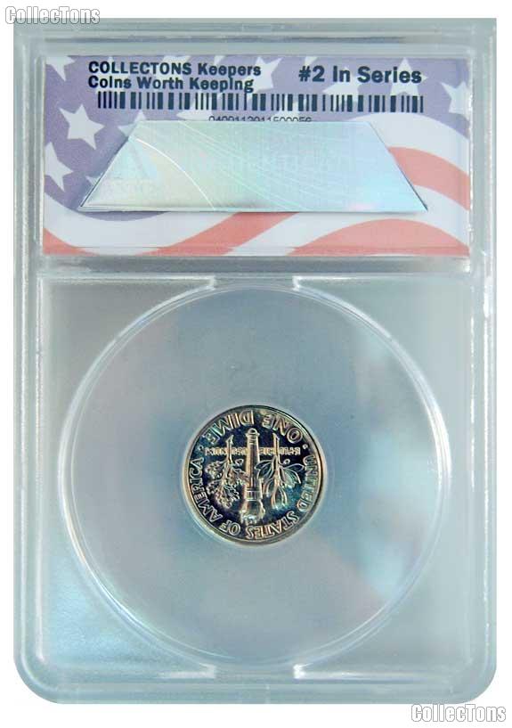 CollecTons Keepers #2: 1996-W Roosevelt Dime Certified in Exclusive ANACS Brilliant Uncirculated Holder