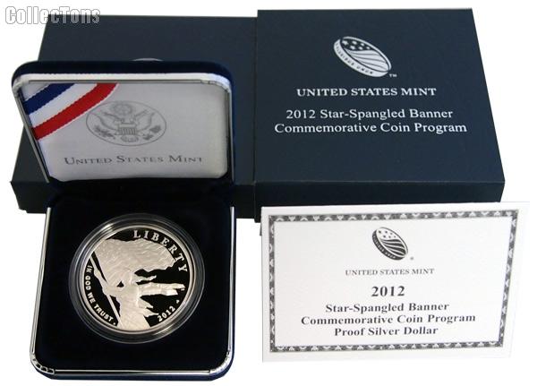 2012-P Star Spangled Banner Commemorative PROOF Silver Dollar